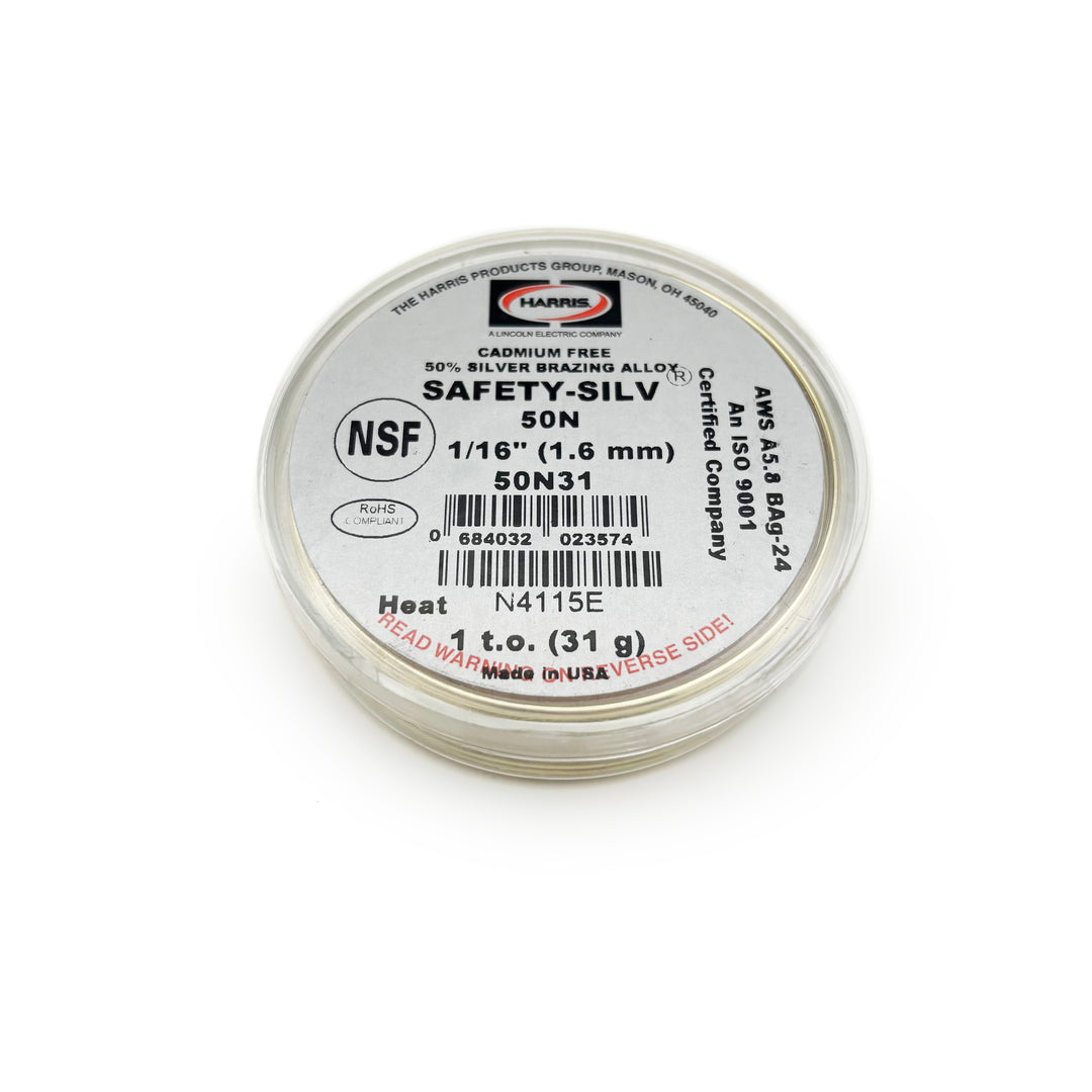 Harris 50N Silver Brazing Alloy - 1oz