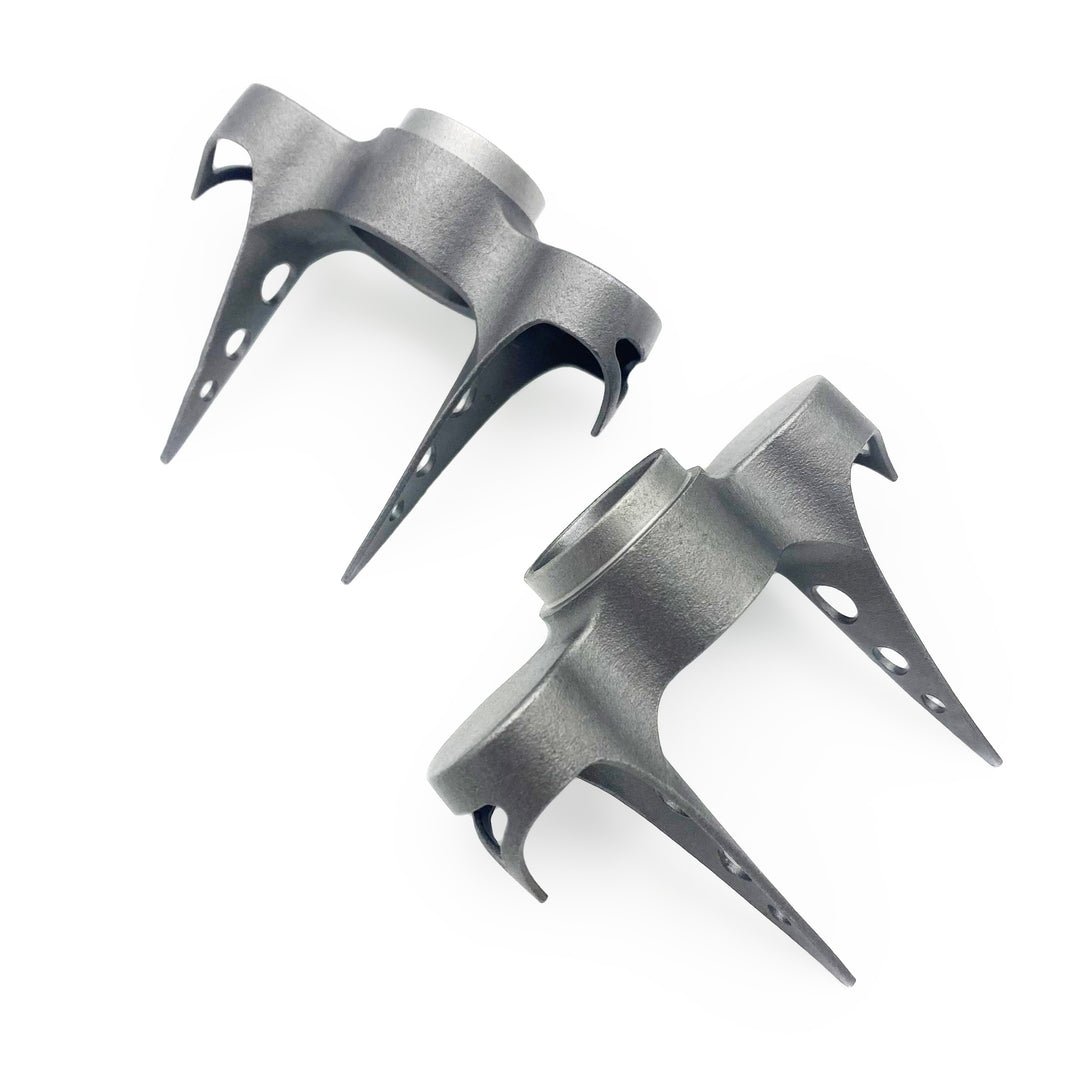 1" Fork crown for round fork blades - 43mm inside width - flat with long inner tangs