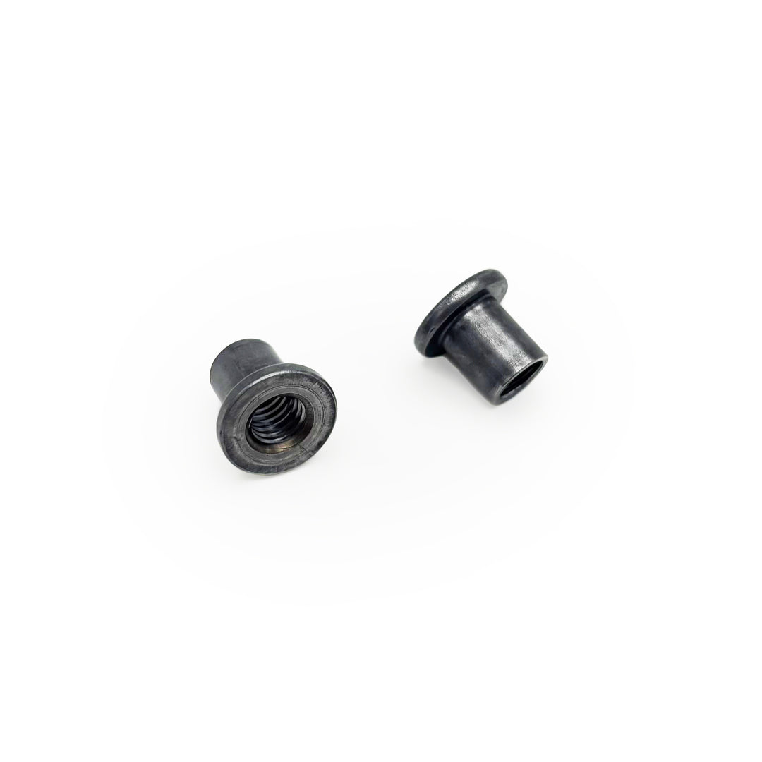 Bosses for M6 bolts - Steel - 10 & 100-packs