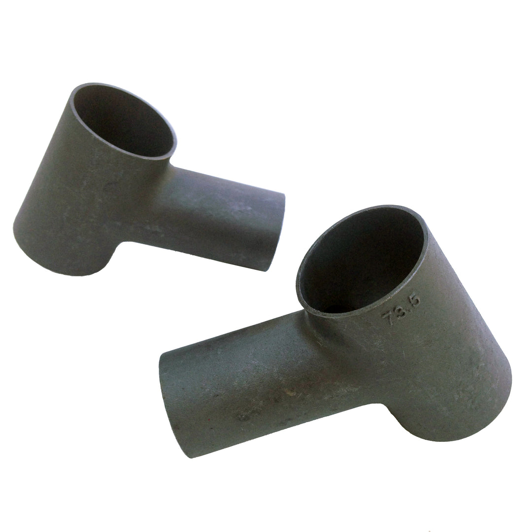 Top lug for standard 1" frame - blank for carving - 31.8mm headtube and 25.4mm top tube - 73.5°