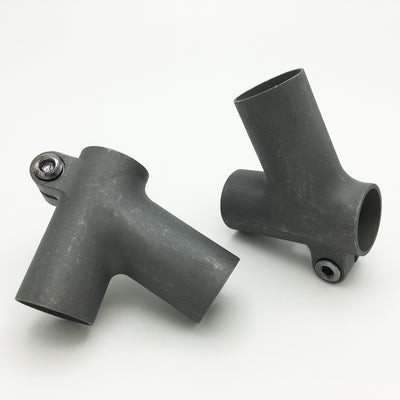Seat lug for oversized 1" or 1-1/8" frame - blank for carving - 28.6 seat tube & 28.6 top tube - 73.5°