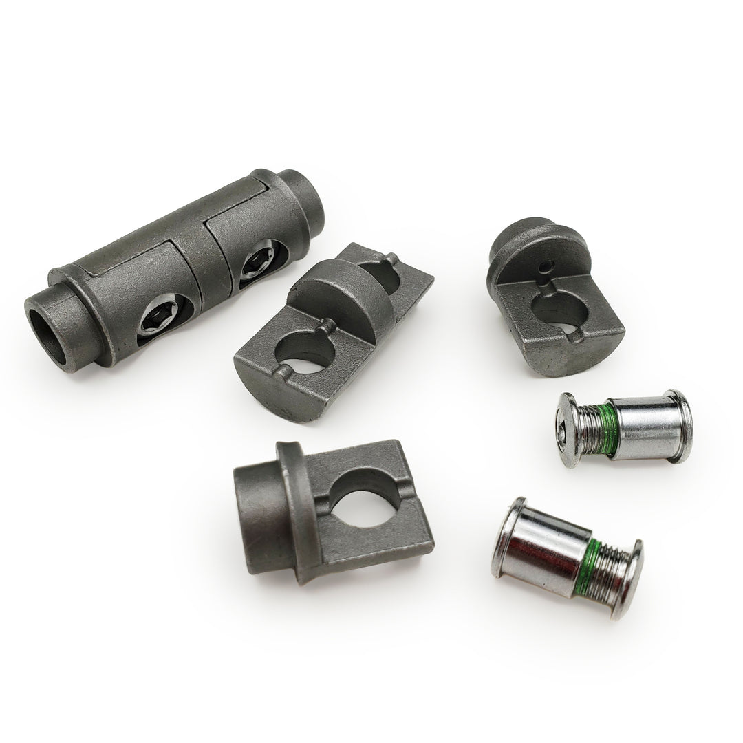 Coupler for allowing frame to accept belt-drive - Steel - for stays with 15mm ID