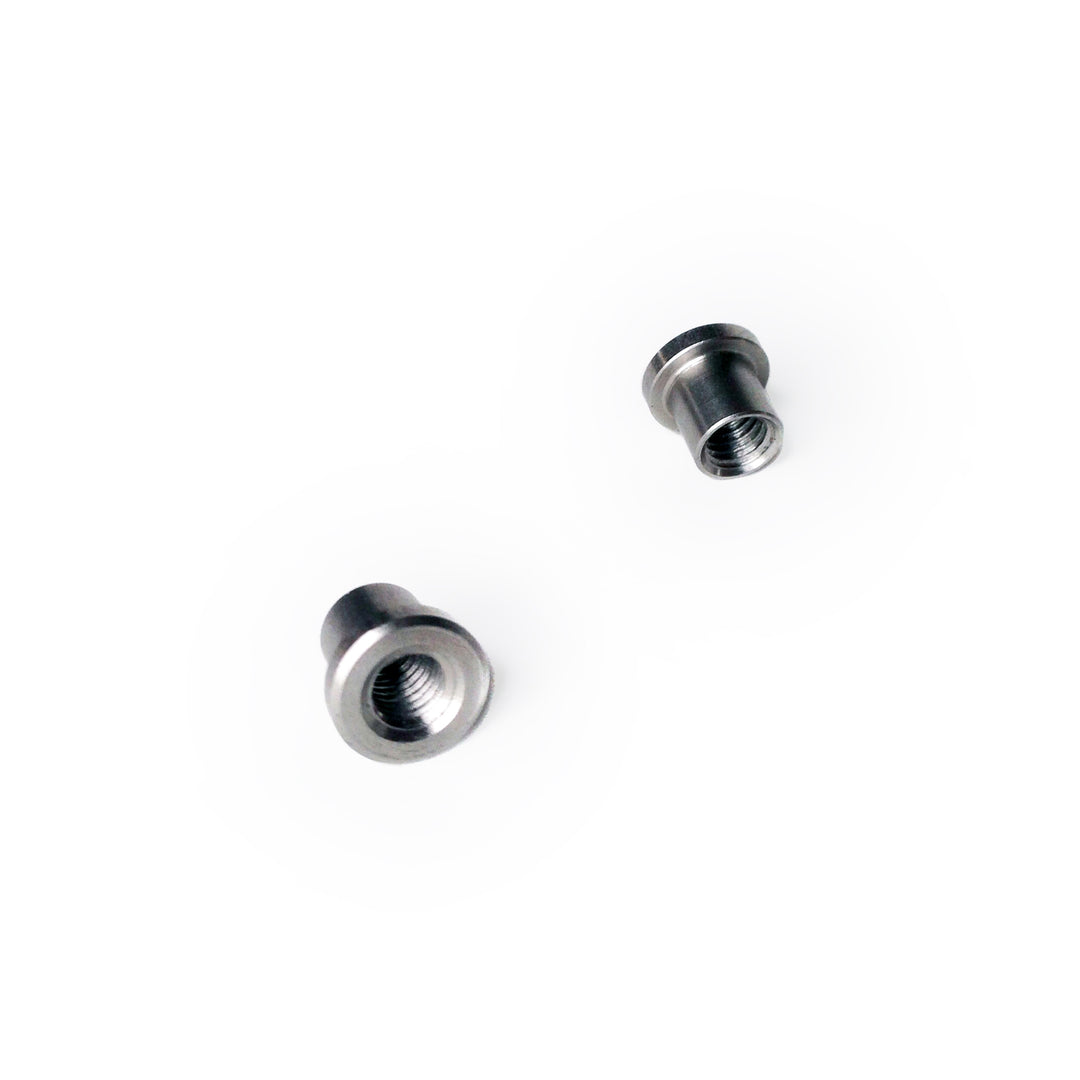 Water bottle bosses - stainless steel - 10 & 100-packs