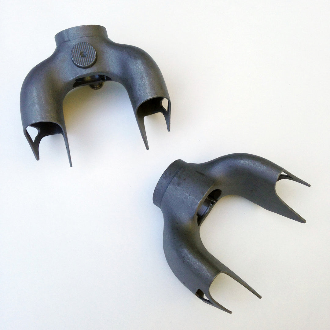 Long Shen 1" fork crown for MAX fork blades - 37.5mm inside width - 7° angle offset