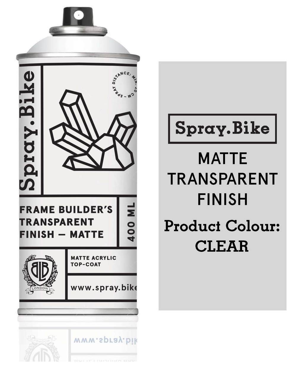 Spray.Bike Transparent Finish - Satin/Gloss or Matte - 400ml