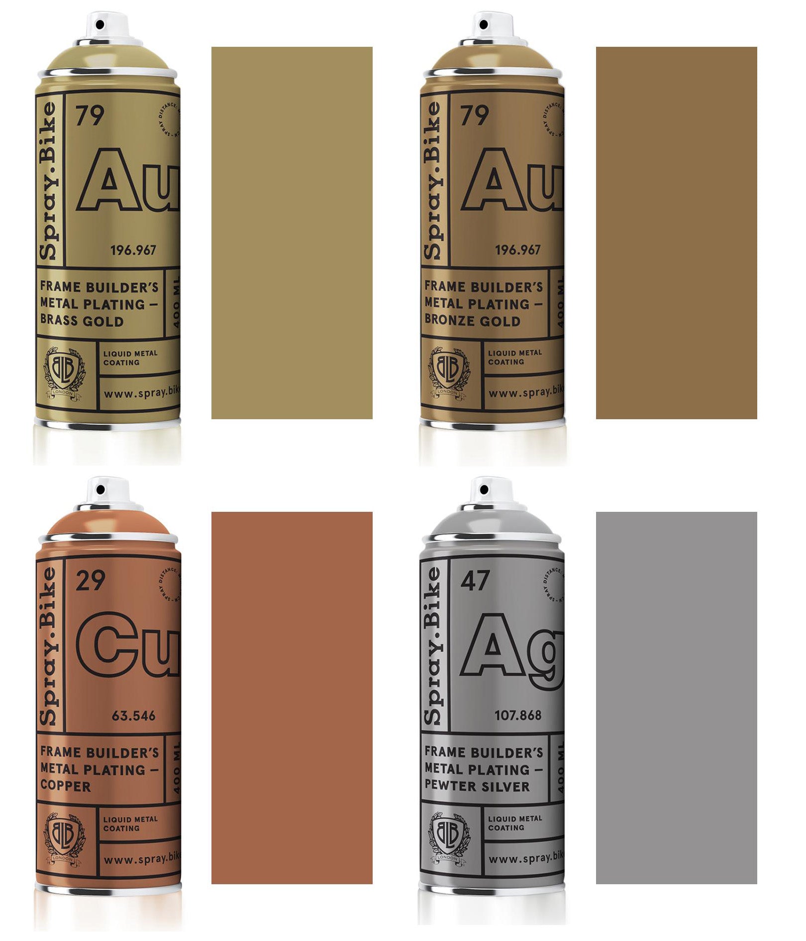 Spray.Bike Metal Plating - Assorted Colors - 400ml – Framebuilder Supply