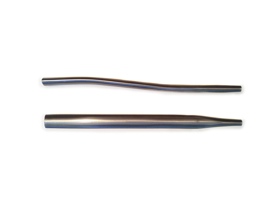 Columbus Tubing Life short taper chainstays with a cyclocross S-bend - oval/round - 24 OD - .8/.6 wall - length = 410