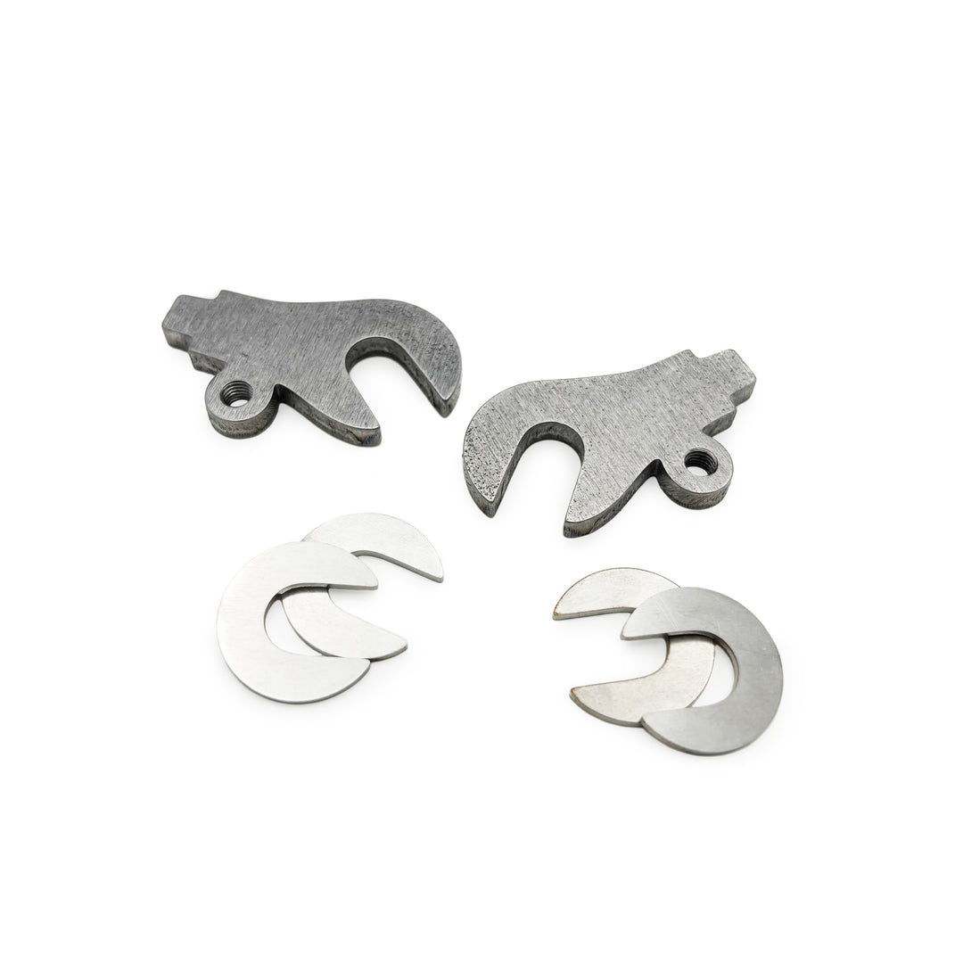 US-made front dropouts by Ira Ryan - tab style - 1 eyelet w/stainless faces