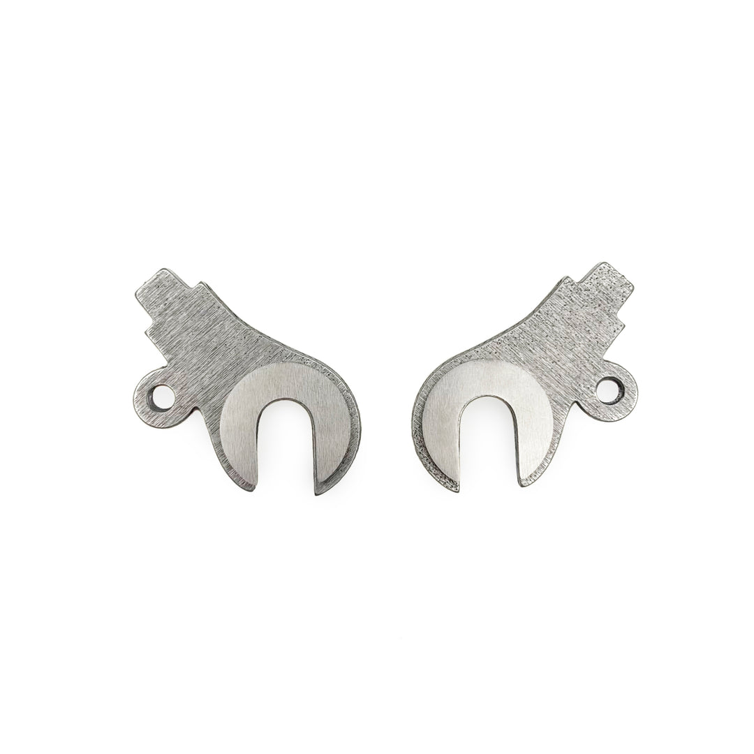 US-made front dropouts by Ira Ryan - tab style - 1 eyelet w/stainless faces