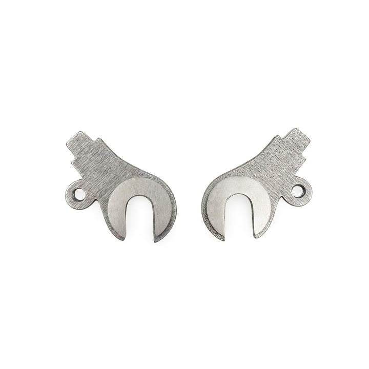 US-made front dropouts by Ira Ryan - tab style - 1 eyelet w/stainless faces