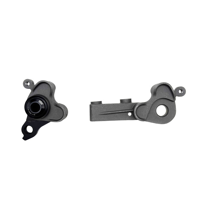 Long Shen rear thru-axle dropout for flat-mount with Universal Derailleur Hanger