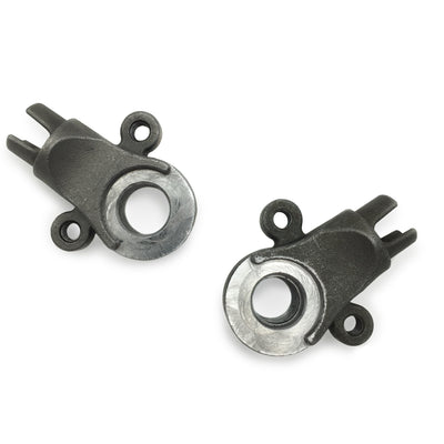Thru-axle front dropouts - 14mm plug style - M12 x 1.5 thread pitch - two eyelets
