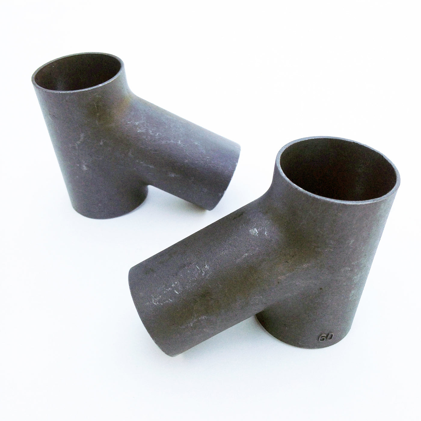 Stainless steel bottom lug for standard 1" frame - blank for carving - 31.8mm headtube and 28.6 downtube - 60°